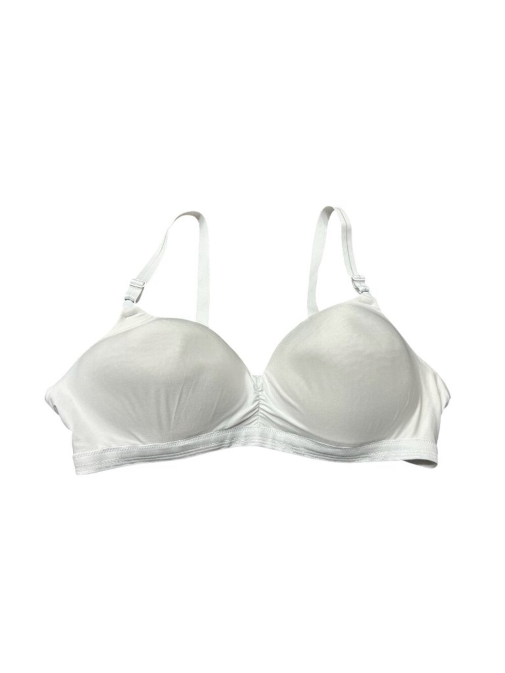 Warners White Soft Wireless Lightly Lined Cups Bra Size 40C Minimalist Coquette